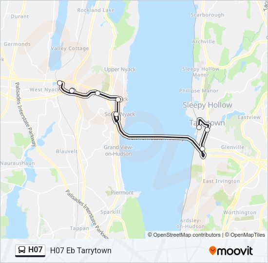 H07 Bus Line Map