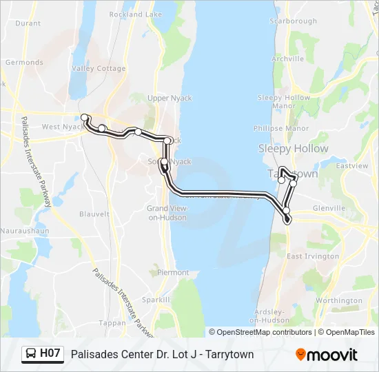 H07 Bus Line Map