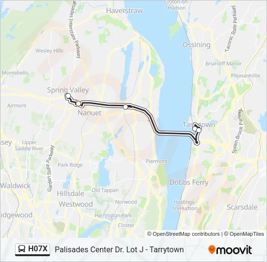H07X Bus Line Map