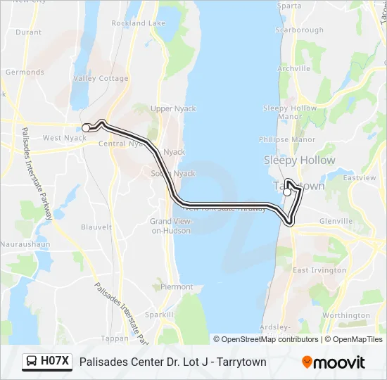H07X Bus Line Map
