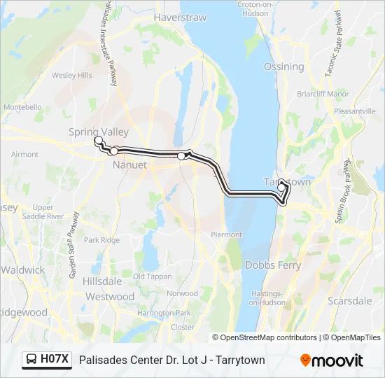 H07X Bus Line Map