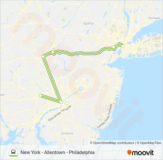 FLIXBUS 2651 Bus Line Map