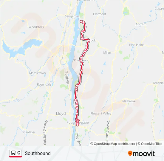 C Bus Line Map
