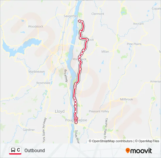 C Bus Line Map