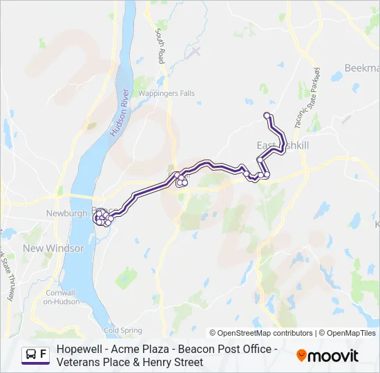 F Bus Line Map