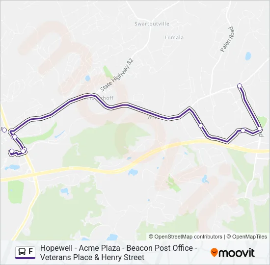 F Bus Line Map