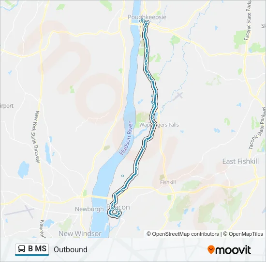 B MS Bus Line Map