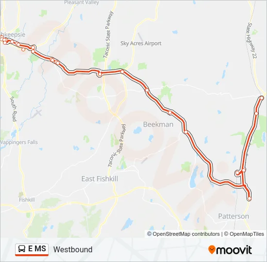 E MS Bus Line Map