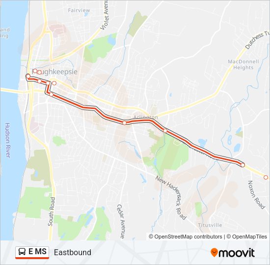 E MS Bus Line Map