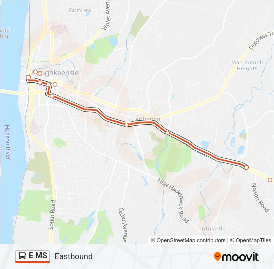 E MS Bus Line Map