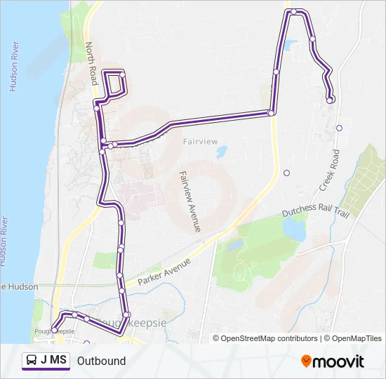 J MS Bus Line Map