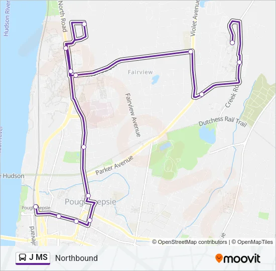 J MS Bus Line Map