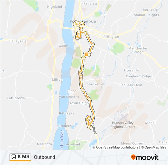 K MS Bus Line Map