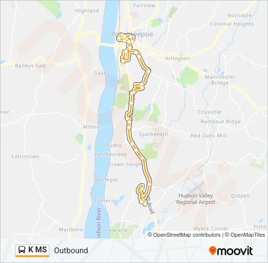K MS Bus Line Map