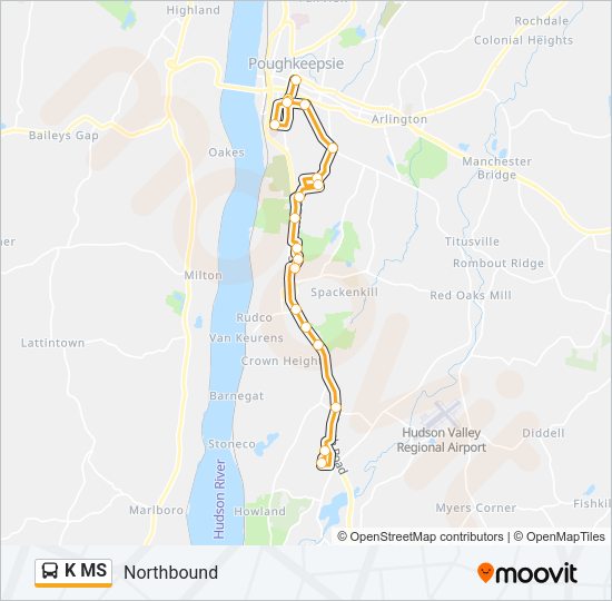 K MS Bus Line Map