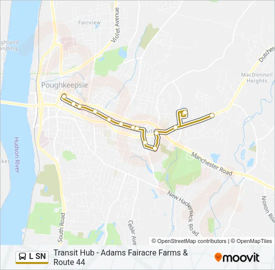 L SN Bus Line Map
