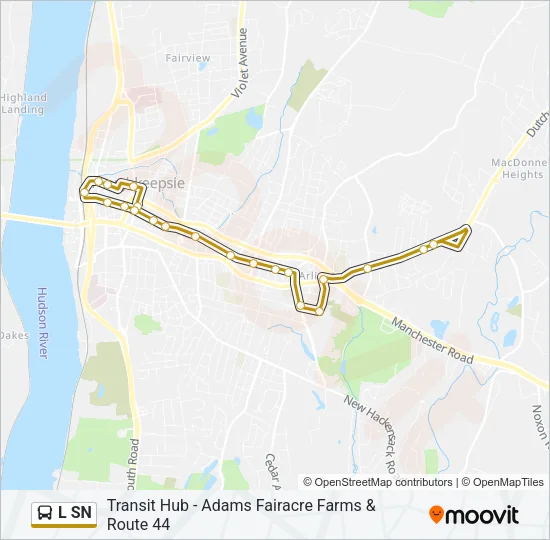 L SN Bus Line Map