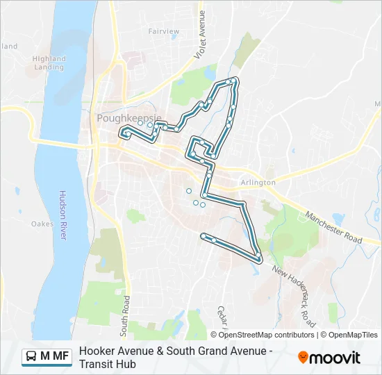M MF Bus Line Map