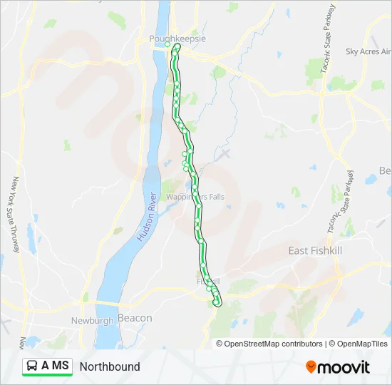 A  MS Bus Line Map