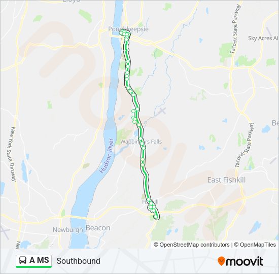 A  MS Bus Line Map