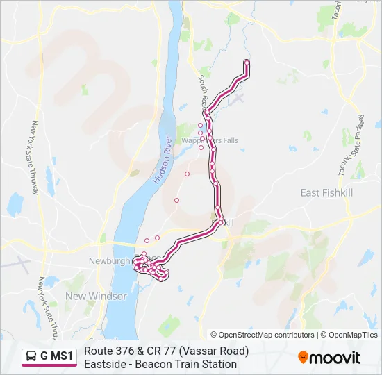 G MS1 Bus Line Map