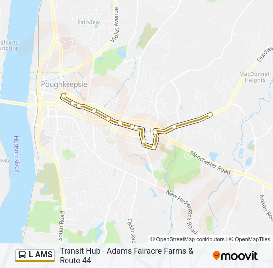L AMS Bus Line Map