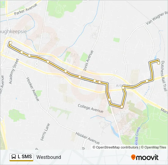 L SMS Bus Line Map