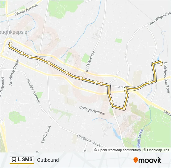 L SMS Bus Line Map