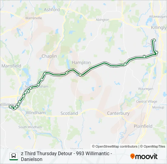 993 Bus Line Map