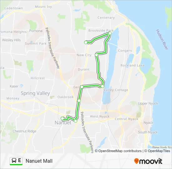 E Bus Line Map