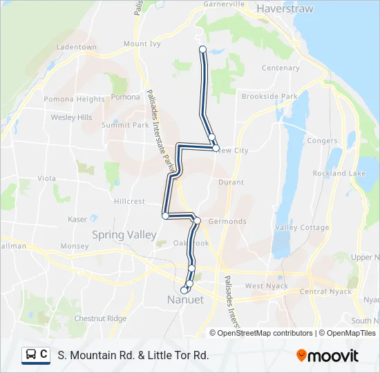 C Bus Line Map