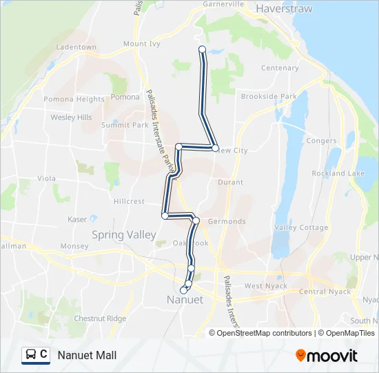 C Bus Line Map