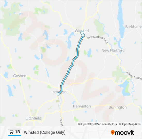 1B Route: Schedules, Stops & Maps - Joyner (Updated)