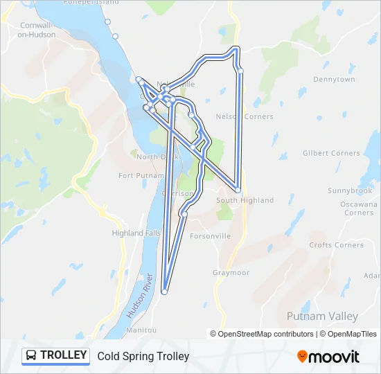 TROLLEY Bus Line Map