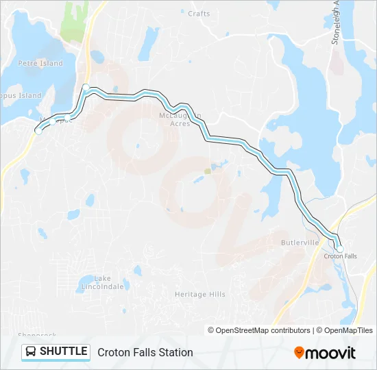 SHUTTLE Bus Line Map