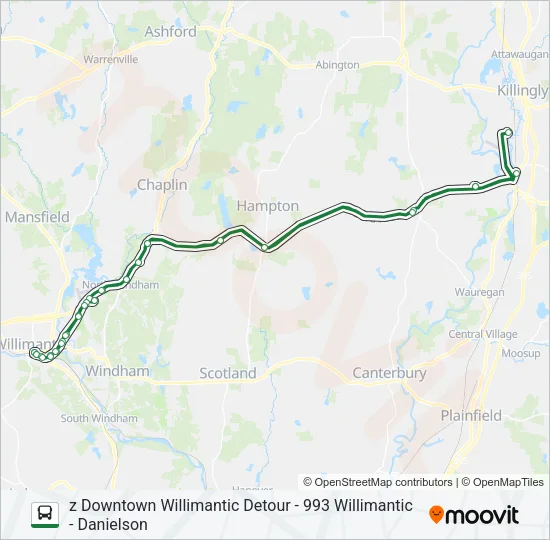 993 Bus Line Map