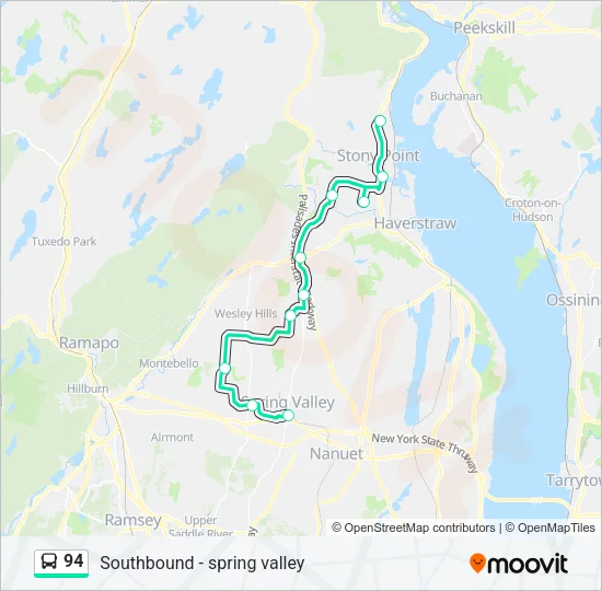 94 Bus Line Map