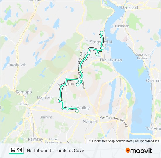 Mapa de 94 de autobús