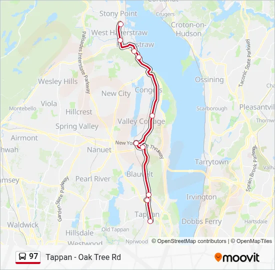 97 Route: Schedules, Stops & Maps - Tappan - Oak Tree Rd (Updated)
