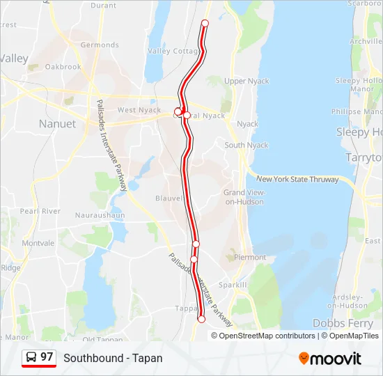 97 Bus Line Map