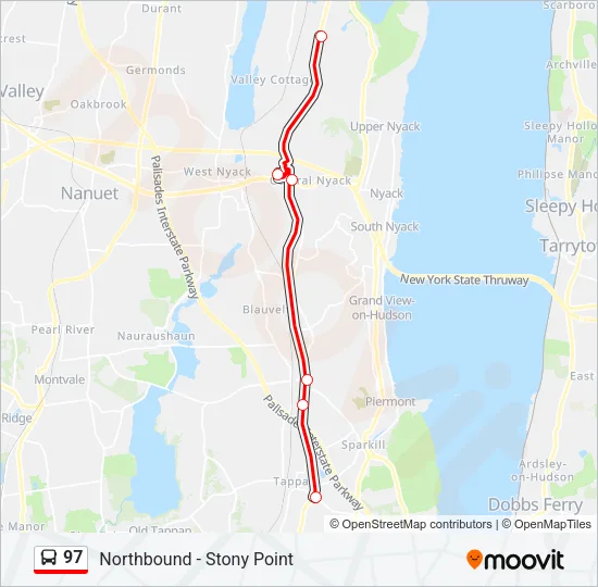 97 Bus Line Map