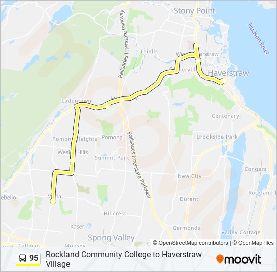 95 bus Line Map