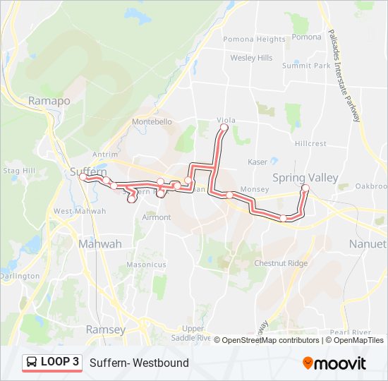 Mapa de LOOP 3 de autobús