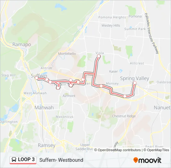 LOOP 3 Bus Line Map