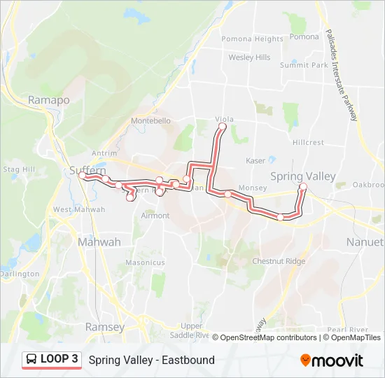 LOOP 3 Bus Line Map