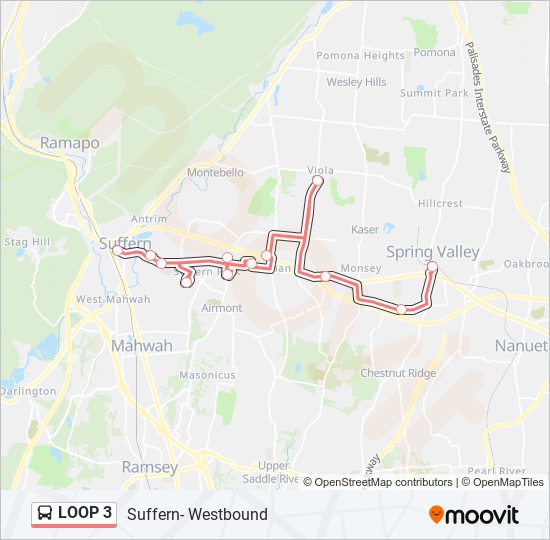 LOOP 3 bus Line Map