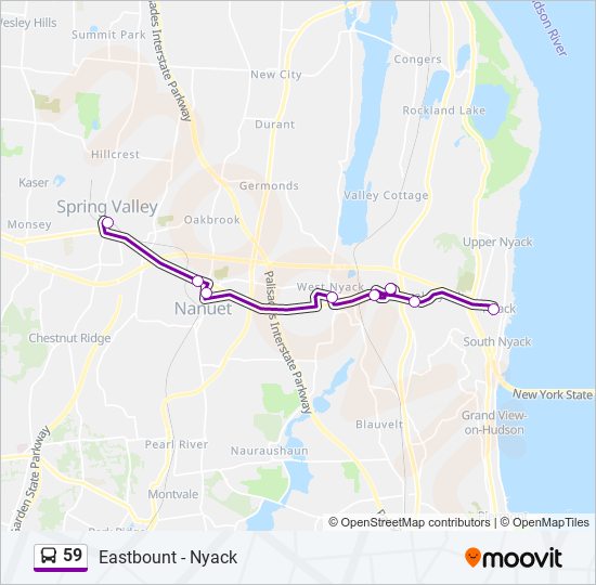 Mapa de 59 de autobús