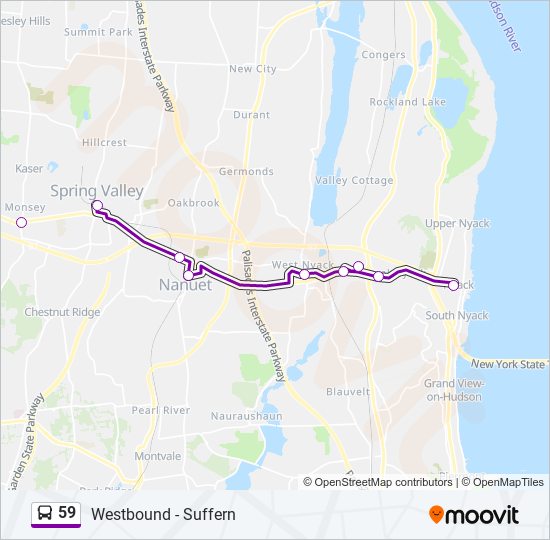 Mapa de 59 de autobús