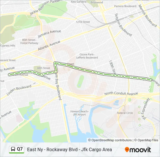 Q7 Bus Line Map