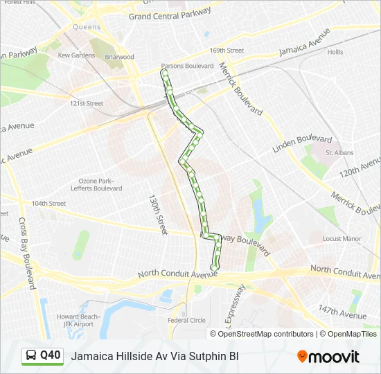 Q40 Bus Line Map